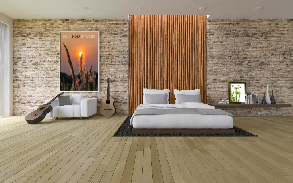 Bedrooms with Laminate Textures